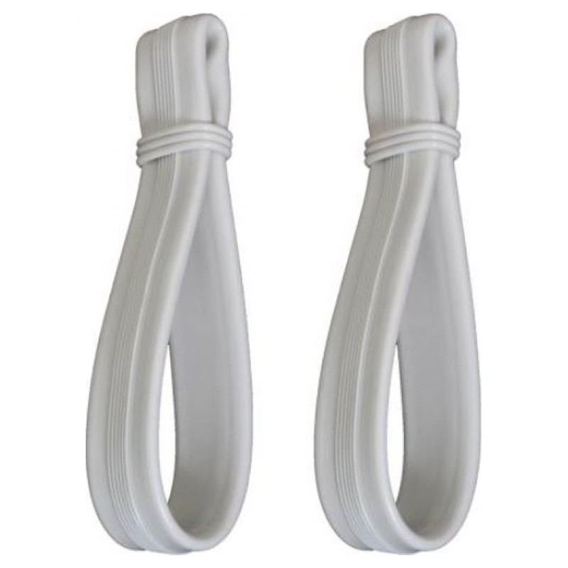 Set de 2 sangles de brassière blanche pour VOLKSWAGEN Coccinelle Cabriolet (58-79)