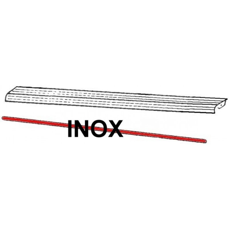 Baguette de marchepied 33 mm en INOX