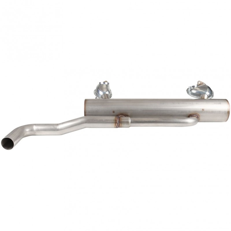Echappement INOX performance avec sortie style origine diamètre 42mm pour T2 8/71-8/79 (avec réchauffeurs)
