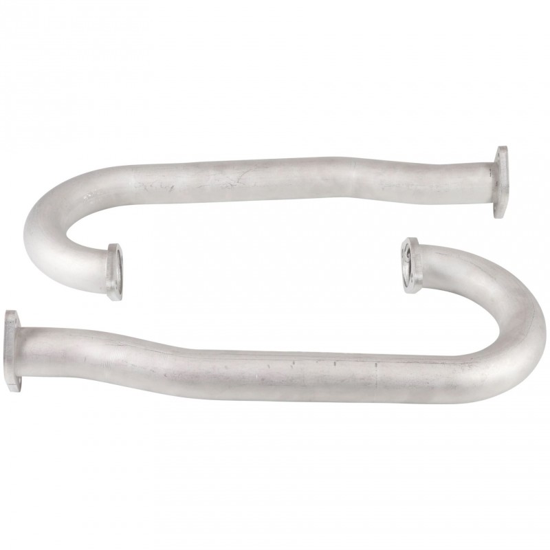 Set de 2 J tubes inox flangés 42mm (1 1/2") pour échappement 23157/23158