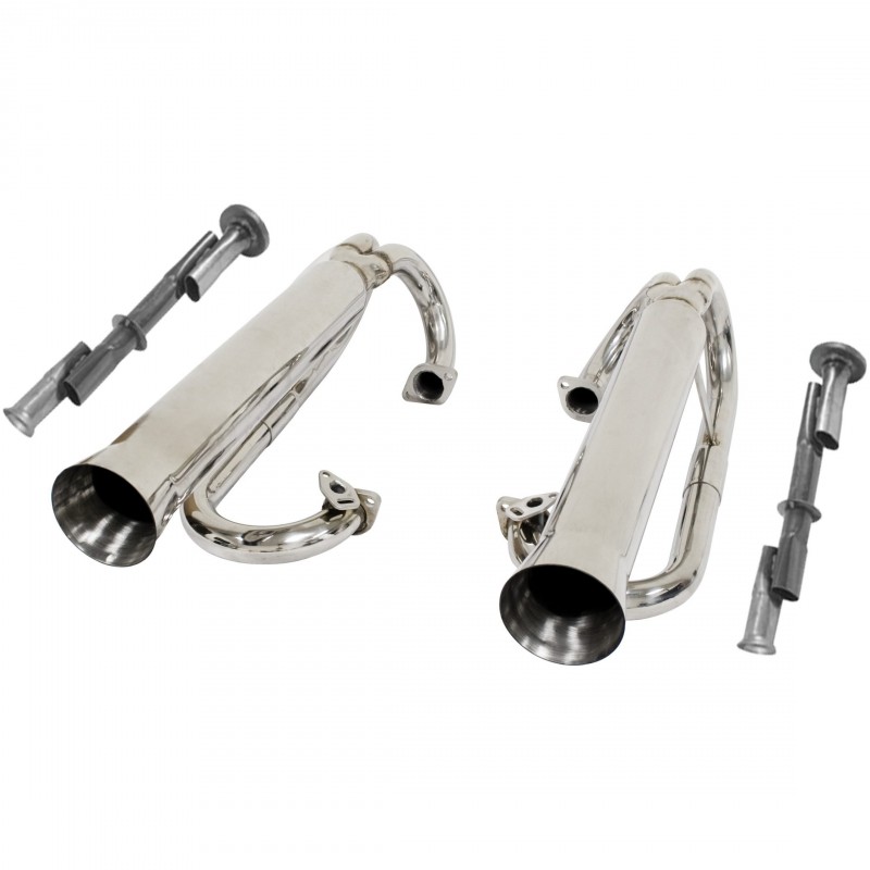 Echappement buggy 2 en 1 en inox vendu avec ses chicanes (sans chauffage)