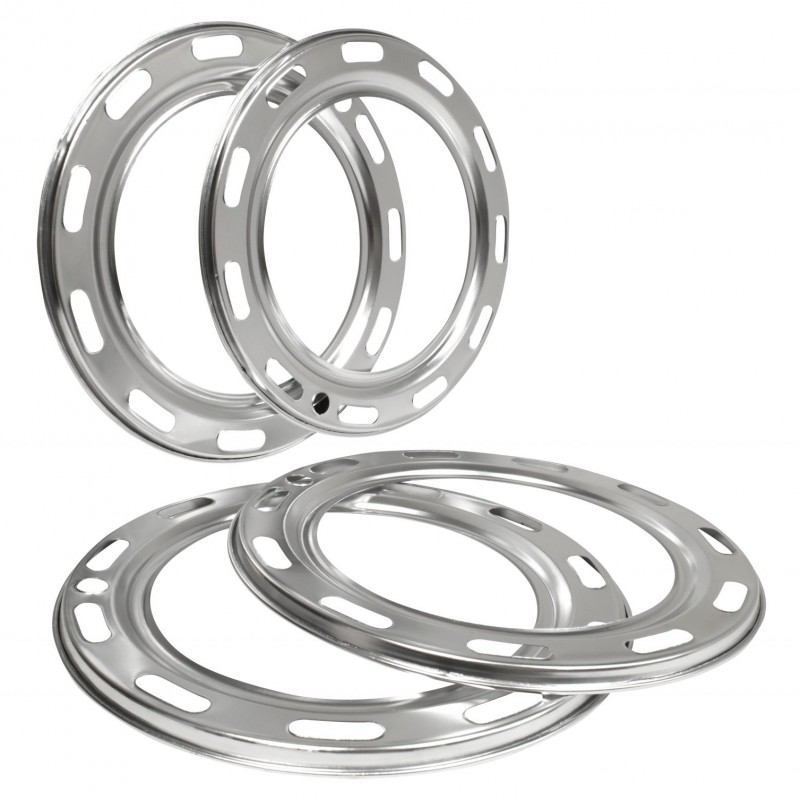 Set de 4 cerclages de jantes en aluminium pour T1 49-65 (modèle à 11 trous)