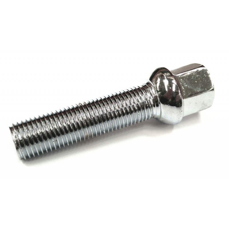 Vis de roue à appui bombé (14x1.5) longueur de filetage 50mm tête 17mm