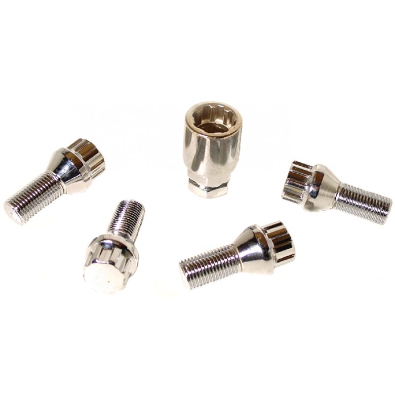 Set de 4 vis antivol appuis conique (14x1.5)
