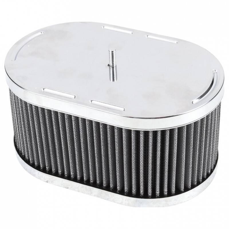 Filtre à air ovale pour carburateur IDF/HPMX ET DELLORTO  (H 8.3cm / L17.5cm / l 11.3cm)