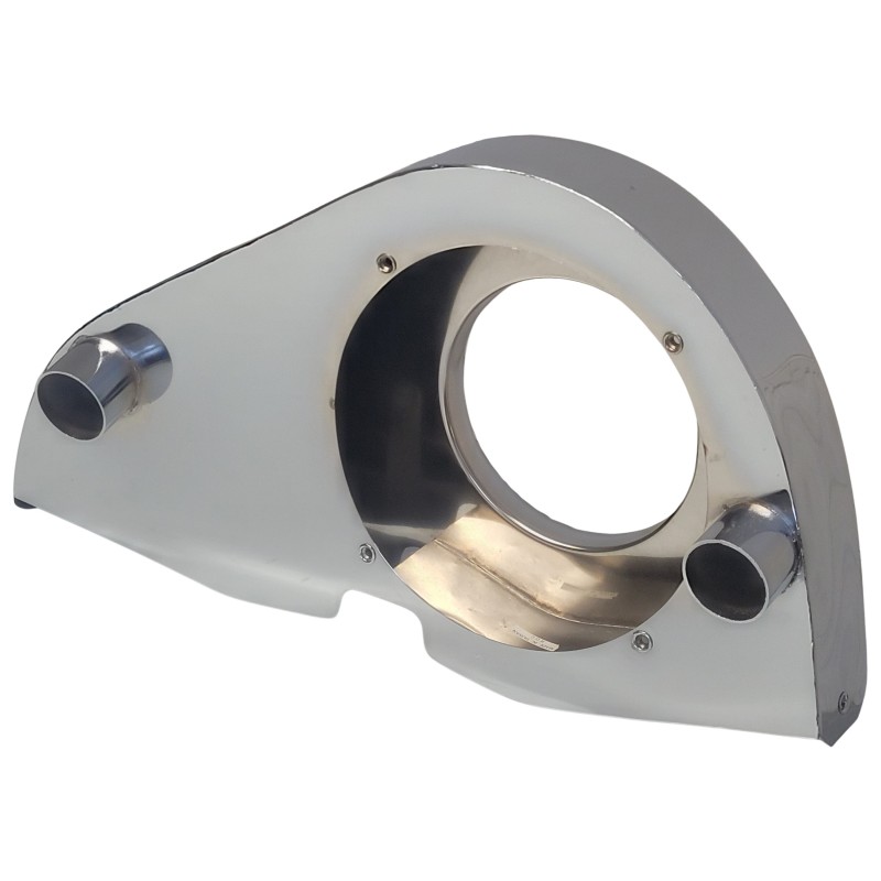 Turbine moteur chromée "RAM-AIR" avec chauffage, sans radiateur