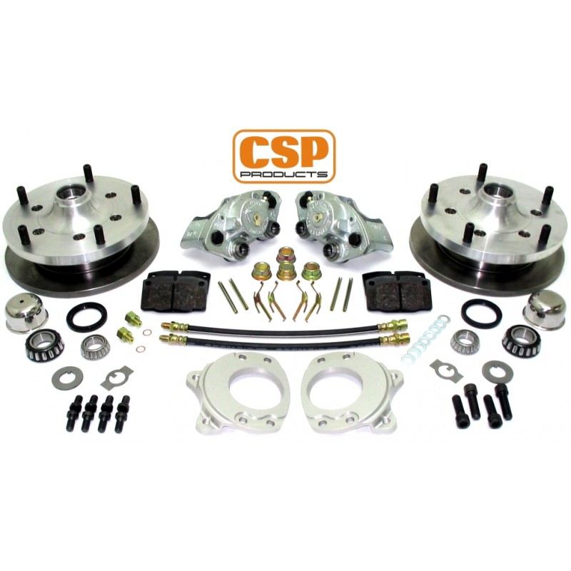 Kit frein à disques avant 5x205 CSP pour T2 64-67 avec jantes repro en 15 pouces