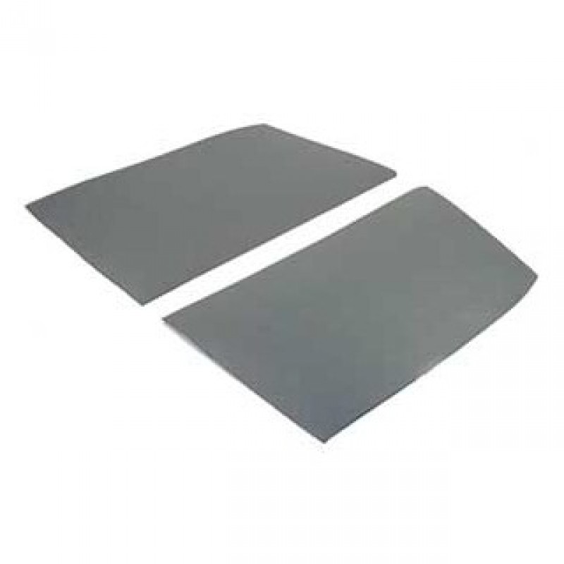 Ciel de toit de cabine avant en carton gris, aspect granulé identique aux cartons d'origine, la paire 3/1955-7/1967