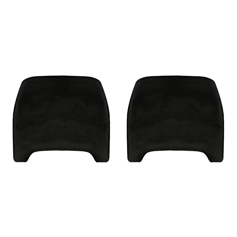 Set de 2 housses d'appuis-têtes pour T2 77-79 en Smooth Leatherette Noir (#11)