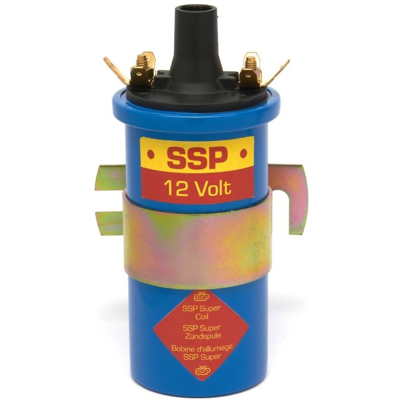 Bobine bleue d'allumage 12 V SSP isolation en bakélite ( 3 Ohms)