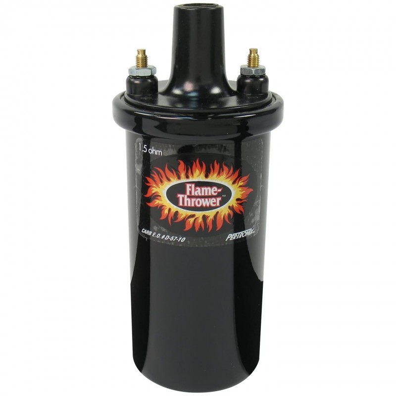 Bobine d'allumage PERTRONIX noire Flame Thrower 40.000 Volts (1.5 Ohms) pour module d'allumage IGNITOR 1