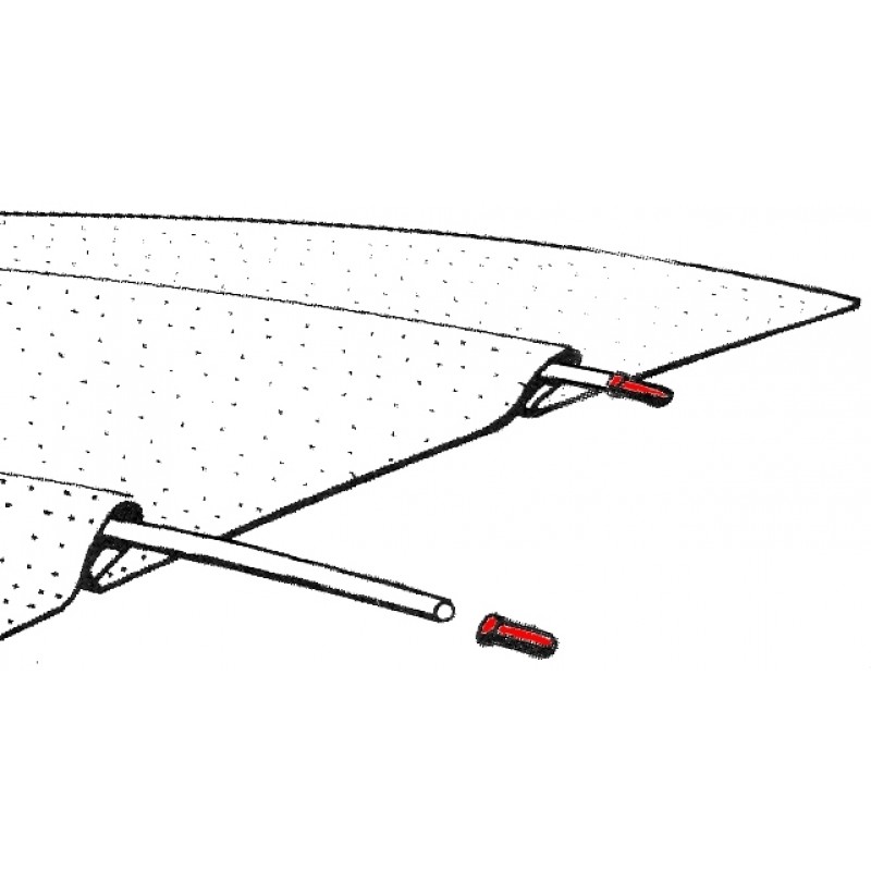 Set de 14 embouts de baleines de ciel de toit