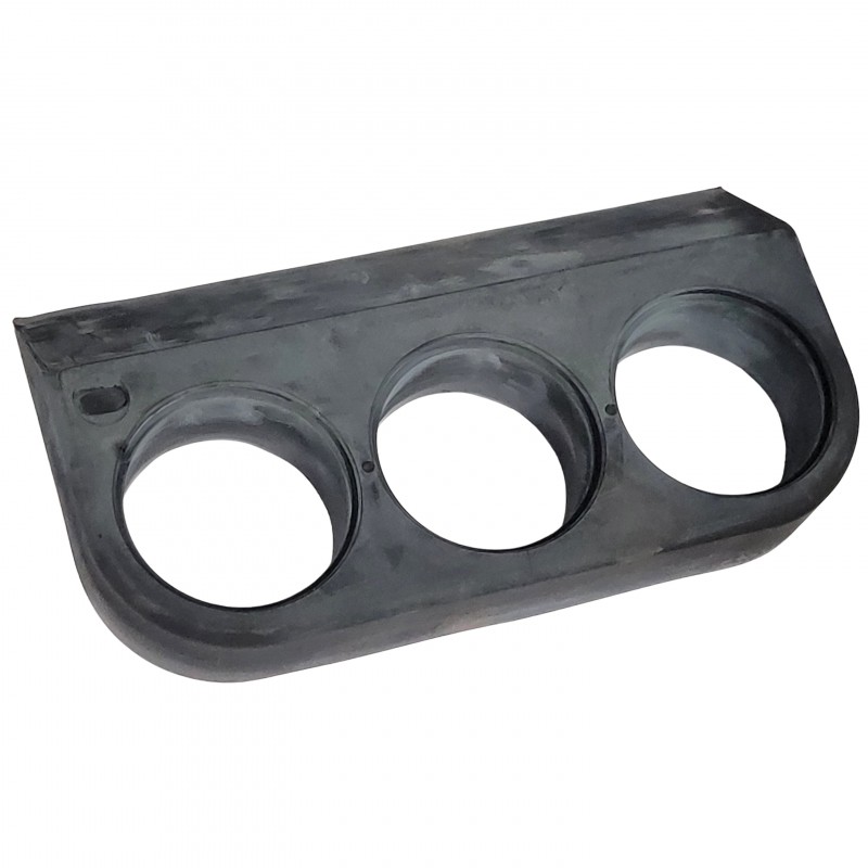 Support sous tableau de bord en caoutchouc pour 3 cadrans 52mm