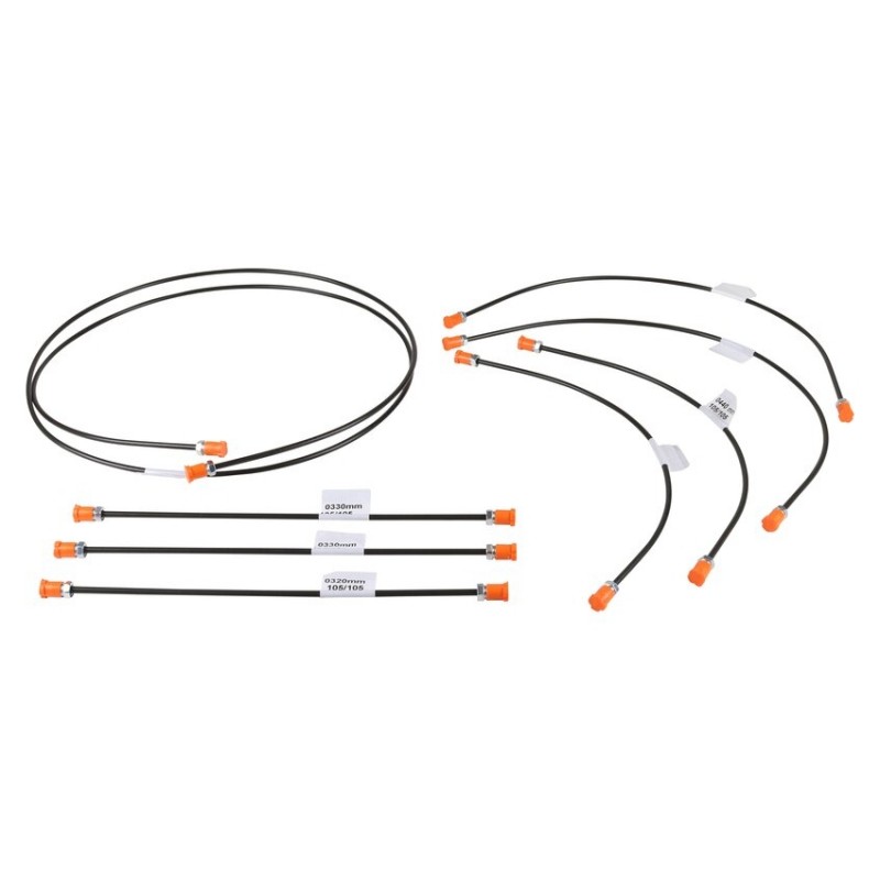 Set de 8 tuyaux rigides de frein pour Porsche 356 B T5
