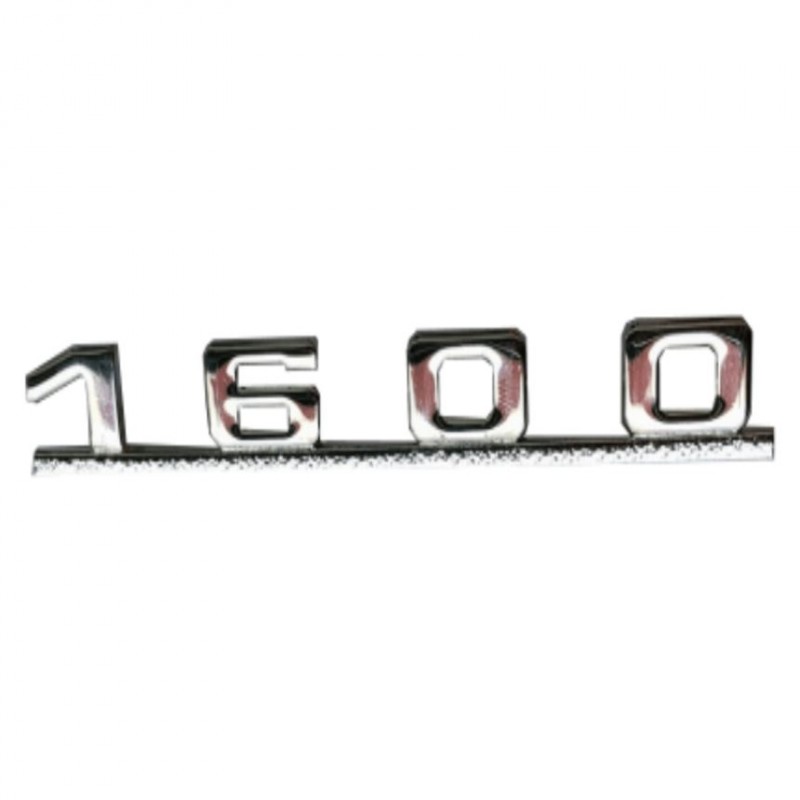 Monogramme "1600" couleur ARGENT pour Porsche 356 pré-A/A/B/C