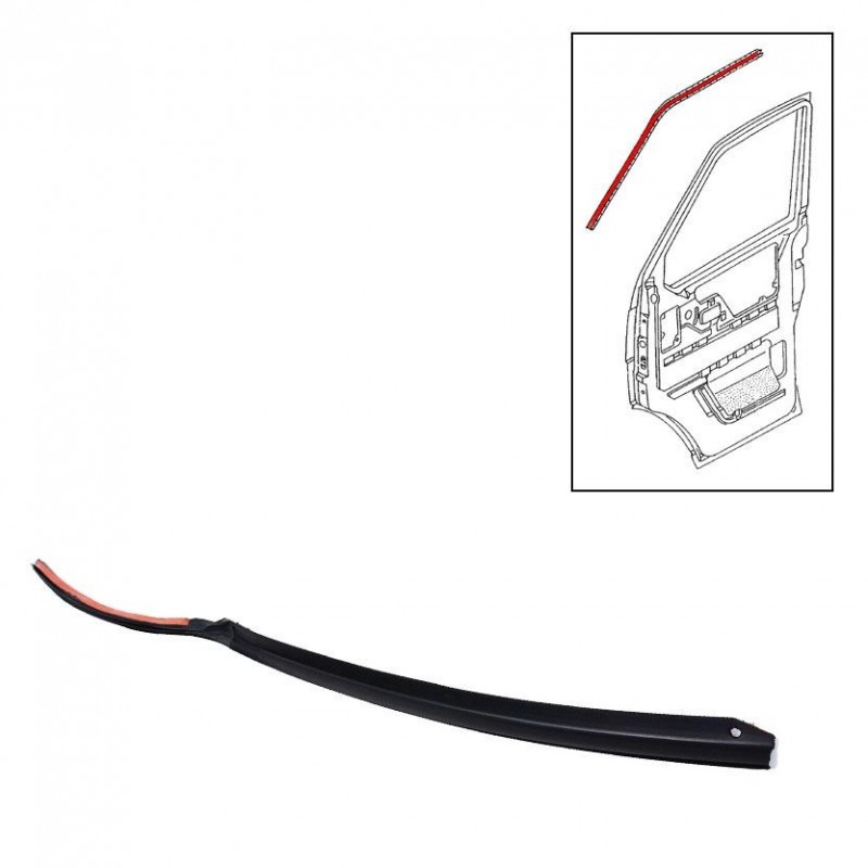 Joint supérieur sur carrosserie de porte droite T4, réf: T8863, Transporter  T4