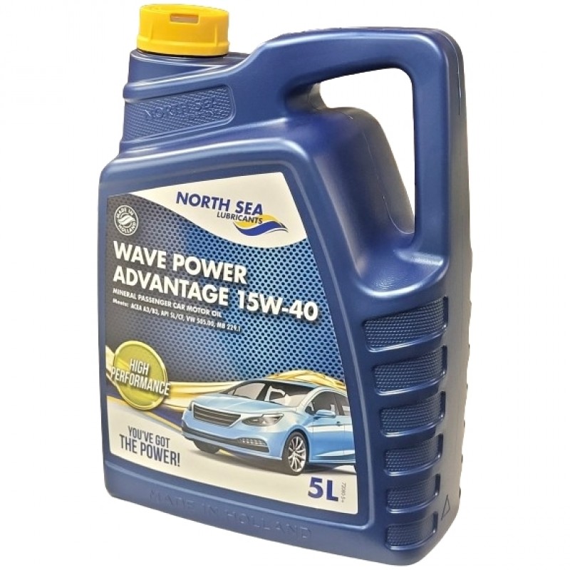 Huile moteur 15W40 minérale essence en 5 litres