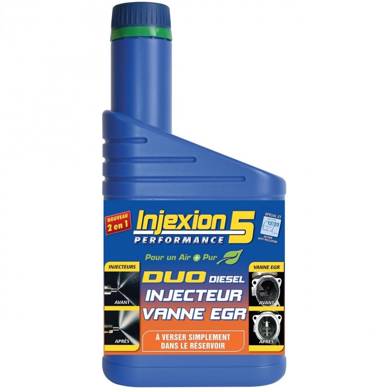INJEXION 5® DUO Diesel 500ml Injecteur-Vanne EGR (500 ml)