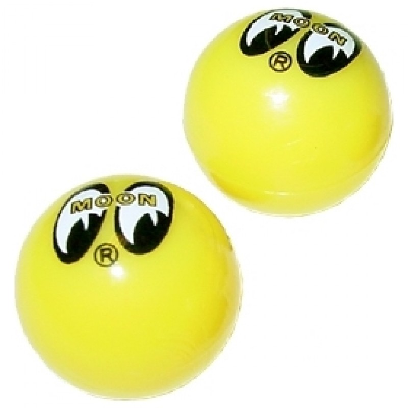 Set de 2 capuchons de valves de roues rondes MOON
