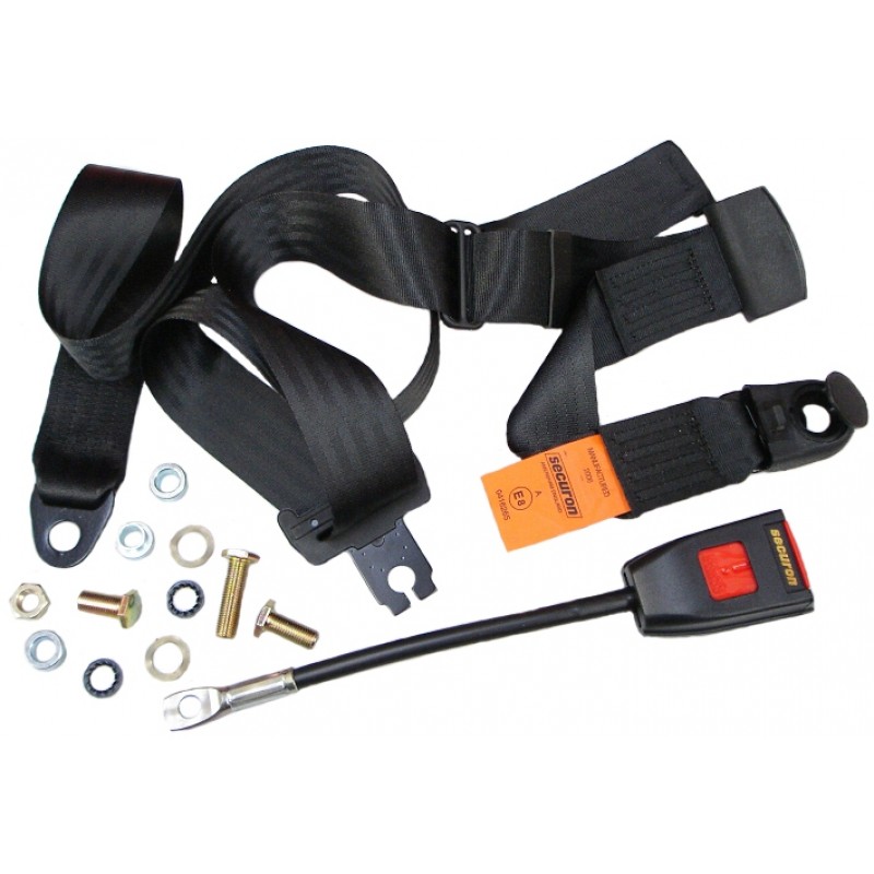 Ceinture securite avant noire manuelle 3 points d attache ref U810060 NR Transporter T3