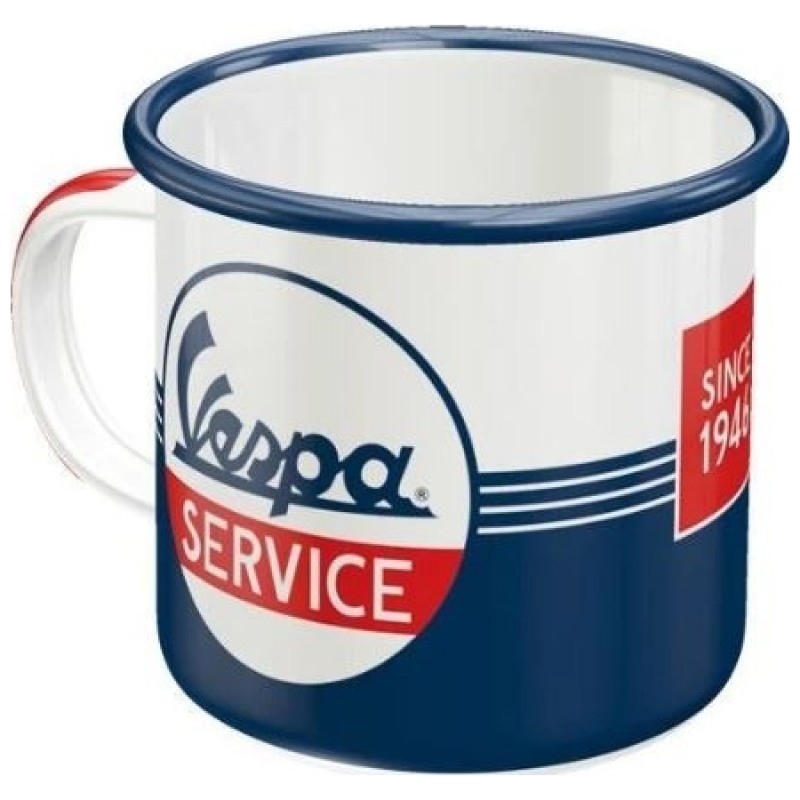 Mug en tôle émaillée Vespa Service