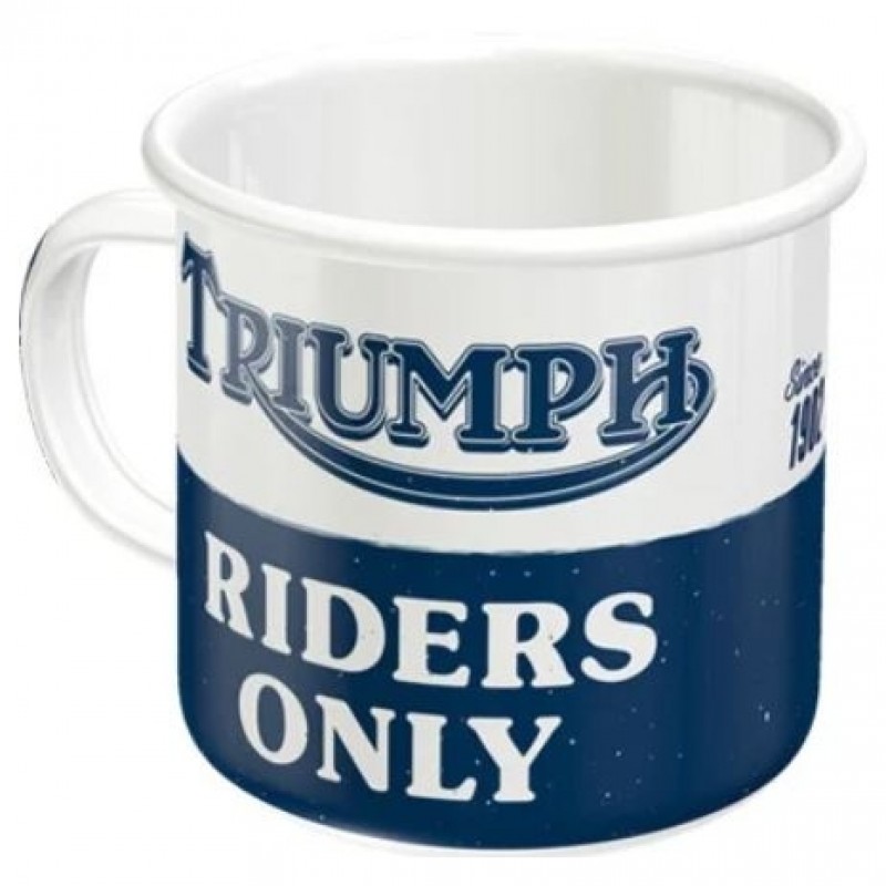Mug en tôle émaillée Triumph-Riders Only