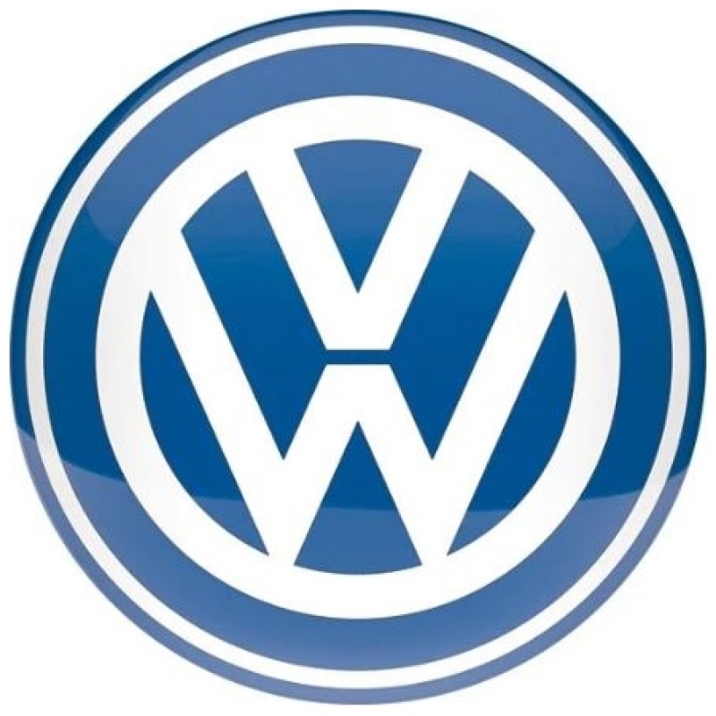 Tôle peinte emboutie diam. 35 cm VW - Logo