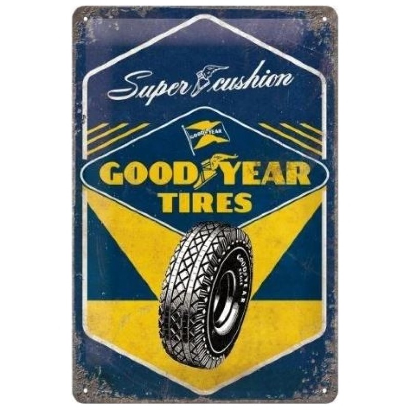 Tôle peinte emboutie 20x30cm Goodyear Cushion