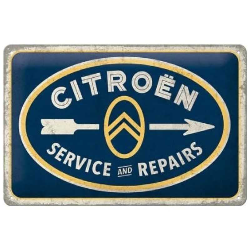 Tôle peinte emboutie 20x30cm Citroen - Service & Repairs