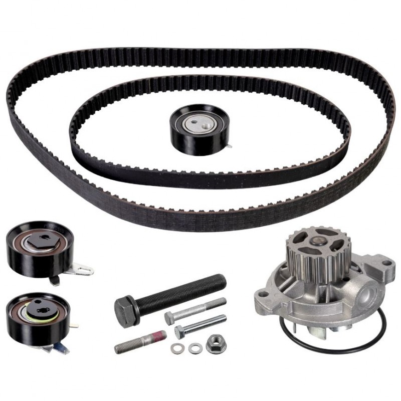 Kit distribution pour T4 2,5 TDI 88cv (AJT, AYY) + 102cv (AXL) + 151cv (AHY, AXG) (avec pompe à eau)