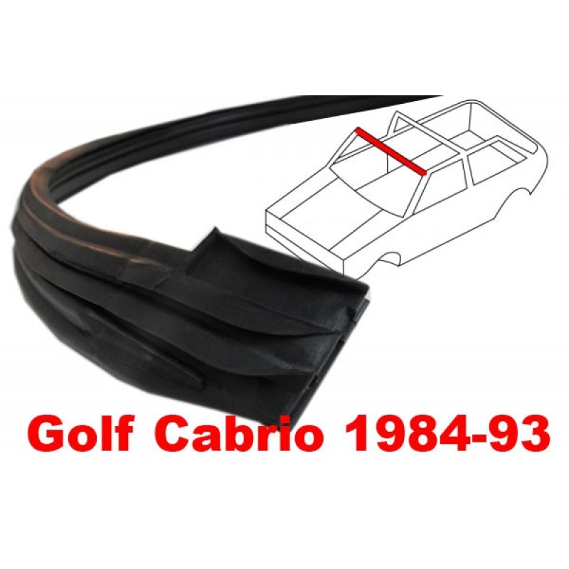 Joint de dessus de baie de pare-brise avant pour Golf 1 Cabriolet  83-