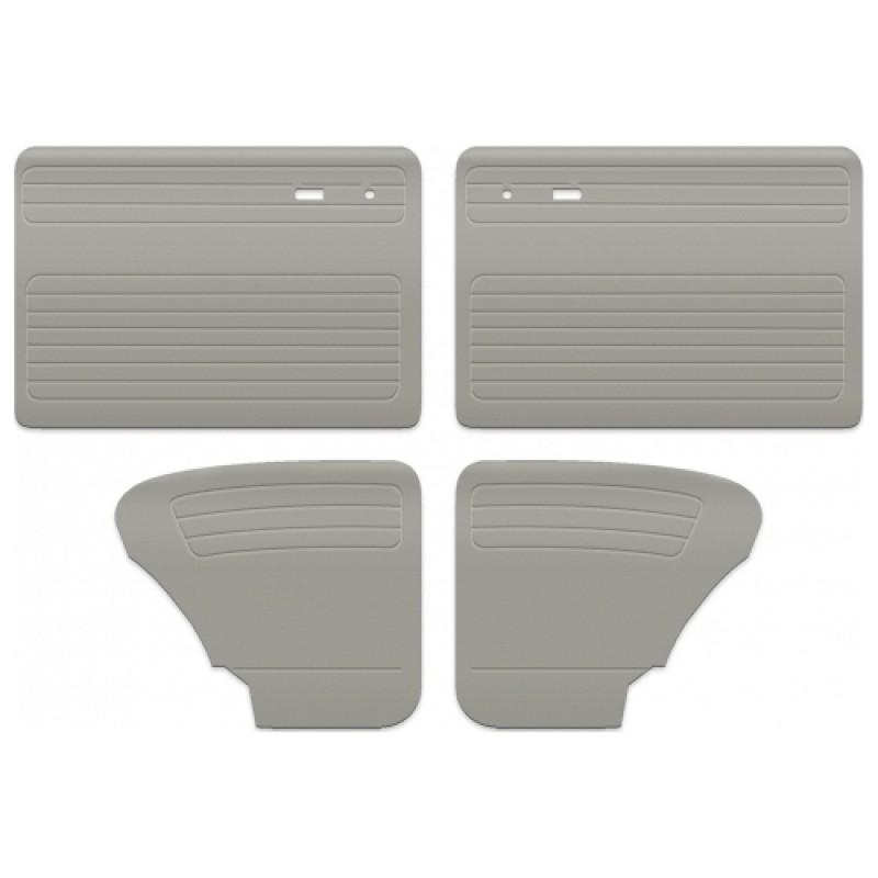 Set de 4 panneaux de portes TMI gris clair (#15 off-white) pour cox 67- sans vide-poches