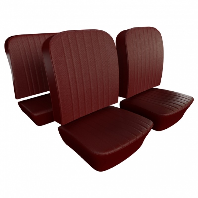 Kit housses de sièges cox cabrio 56-64 bordeaux (#07 red basketweave)