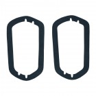Set de 2 joints de feux arrières pour Karmann Ghia 56-7/57 entre vitre et cerclage chromé