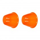 Set de 2 glaces oranges de clignotant avant 59-64