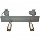 Silencieux 1200 1/63- Europe qualité supérieure avec sorties sport inox gros diamètres
