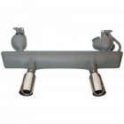 Silencieux 1300-1600 8/65- Europe qualité supérieure avec sorties sport inox gros diamètres