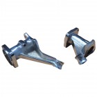 Set de 2 moyeux chromés de trompettes 68- (voie large)