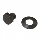 Vis et rondelle noires de poulie de vilebrequin