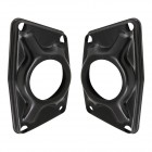 Set de 2 couvercles noirs de lame de torsion arrière pour trompettes (pour silentbloc rond) T1 10/52-8/59 et Porsche 356 A/B