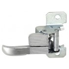 Gache de porte droite chromée 68-72