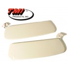 Set de 2 pare-soleil blanc 52-67 (sans miroir passager)