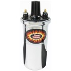 Bobine d'allumage PERTRONIX chromée Flame Thrower 40.000 Volts (1.5 Ohms) pour module d'allumage IGNITOR 1