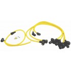 Faisceau de fils de bougie MEGAVOLT en silicone jaune 8mm