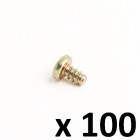 Set de 100 vis à tôle à tête bombée 3,9x6,5 pour fixation des clips réf 08558