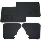 Set de 4 panneaux de porte noirs avec vide poche 67-