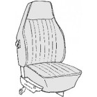 Kit housses de sièges gris clair pour Coccinelle Cabriolet 1973 (basketweave #05)