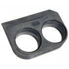 Support sous tableau de bord en caoutchouc pour 2 cadrans 52mm