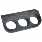 Support sous tableau de bord en caoutchouc pour 3 cadrans 52mm