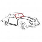 Joint de pare-brise pour Porsche 356 A/B/C 56-65 (pour moulure)
